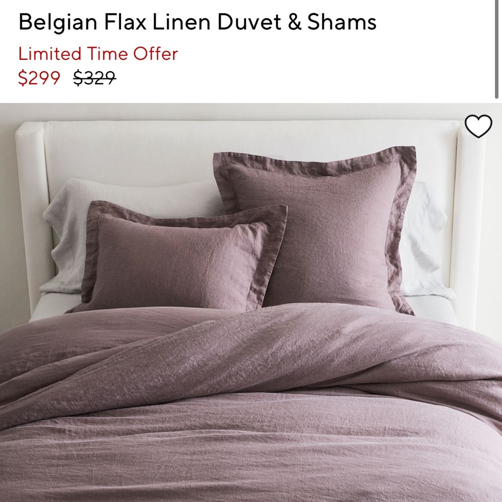 Pottery barn duvet cover
